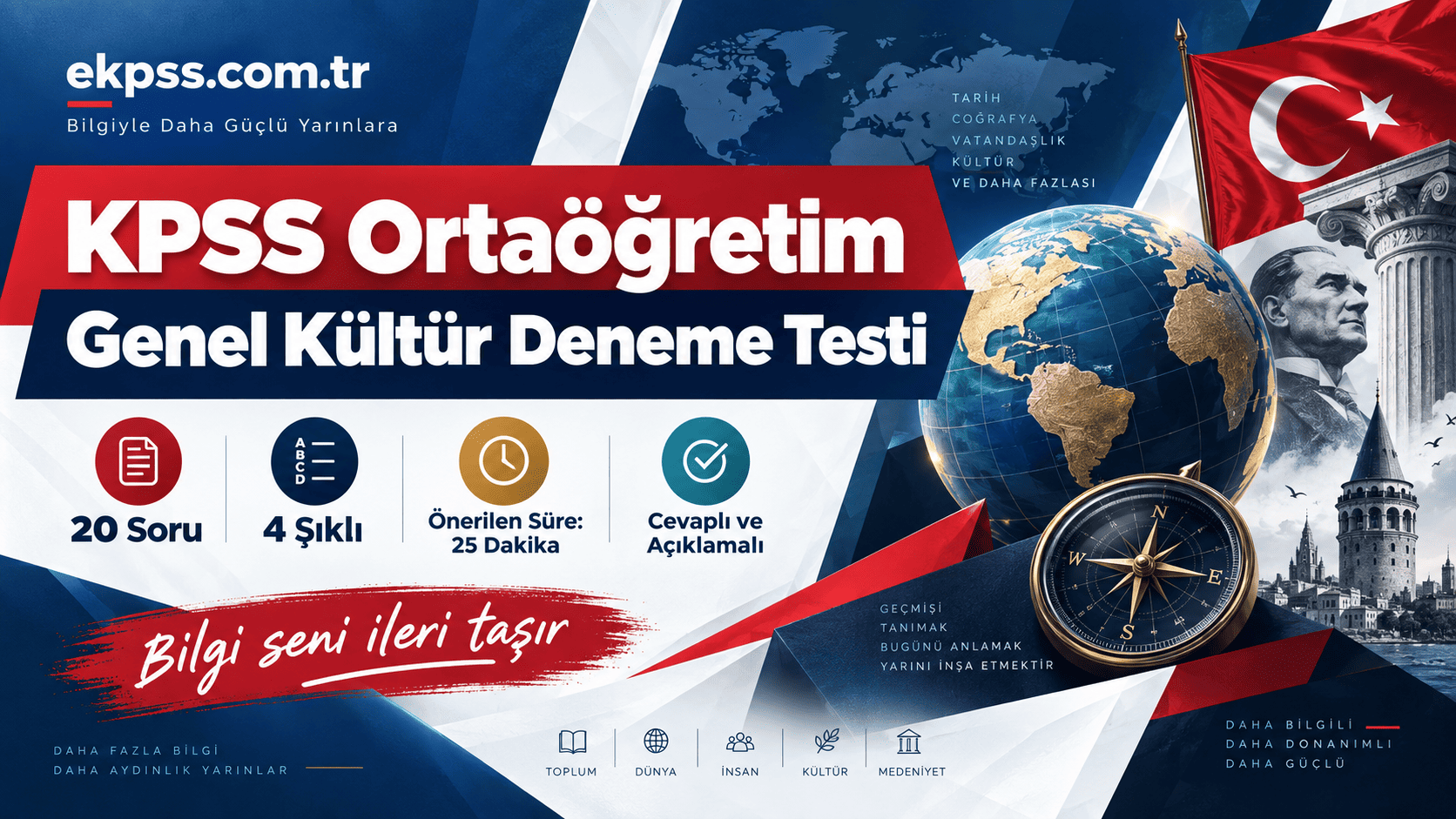 KPSS Ortaöğretim Genel Kültür Denemesi kapak resmi